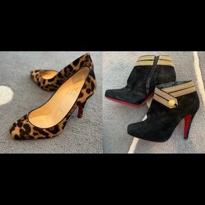 2 Pairs of Christian Louboutin Shoes Size 35/ 34.5